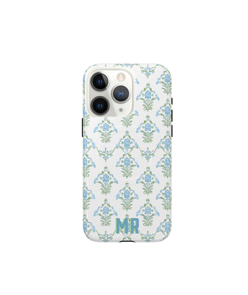Phone Case - Blue + Green Block Print