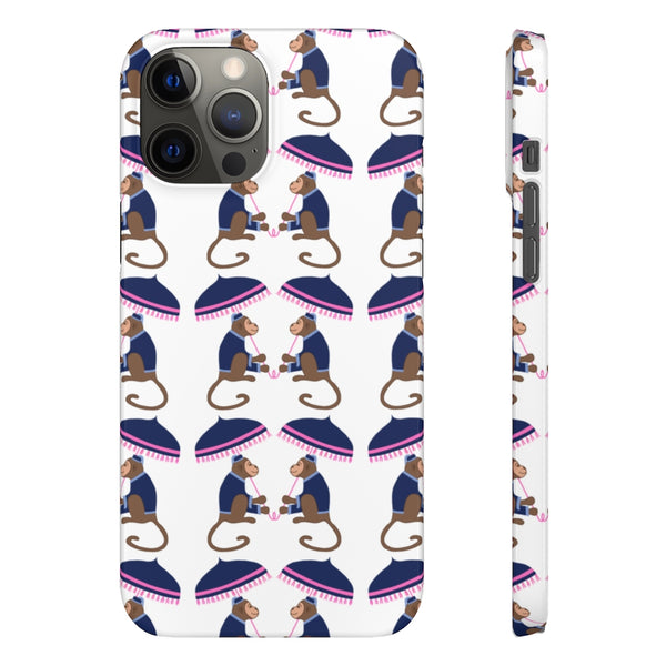 Monkey See Monkey Do Navy Phone Case