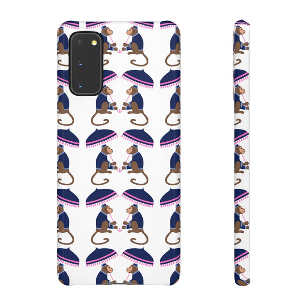 Monkey See Monkey Do Navy Phone Case