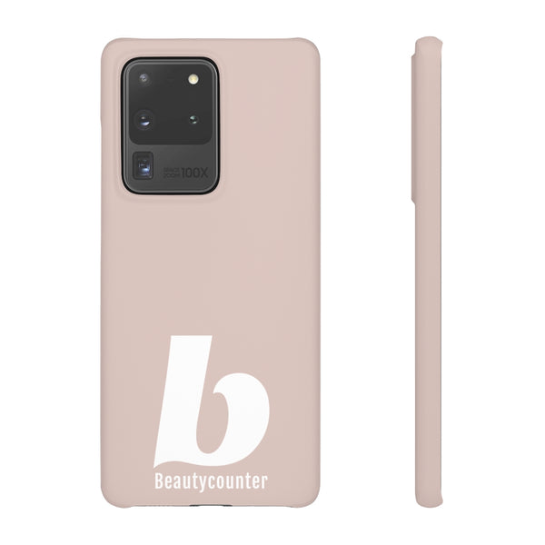 SLEEK Version Pretty Printing X Beautycounter Phone Case Blush`with White Logo