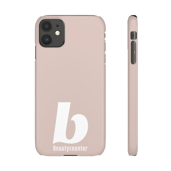 SLEEK Version Pretty Printing X Beautycounter Phone Case Blush`with White Logo