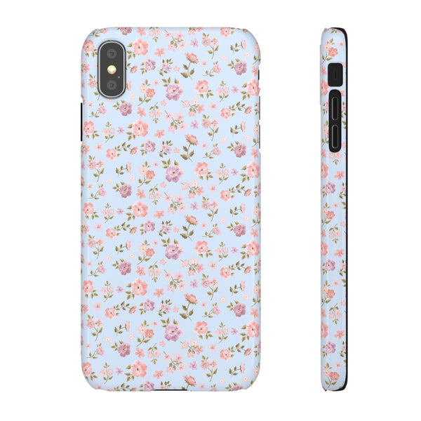 Loveshackfancy Shabby Chic Ditsy Floral Blue Phone Case