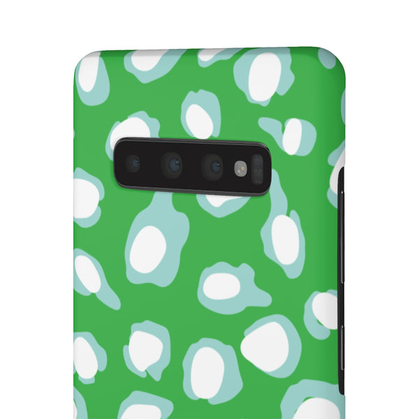 Chic Spots Green + Aqua Phone Case