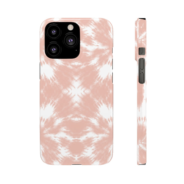 Tie Dye Shibori Blush + White Phone Case