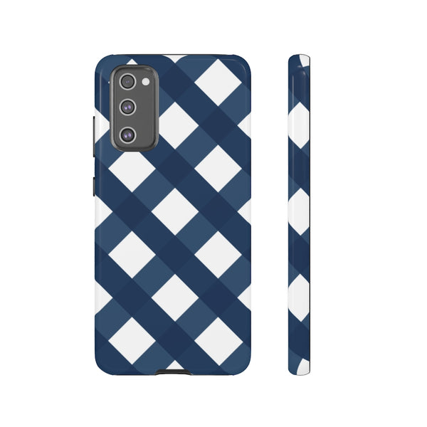 TOUGH Version Pretty Printing X Beautycounter Limited Edition Case Gingham Navy + White