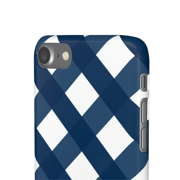 SLEEK Version Pretty Printing x Beautycounter Classic Navy Gingham Phone Case