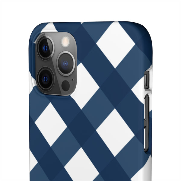 SLEEK Version Pretty Printing x Beautycounter Classic Navy Gingham Phone Case