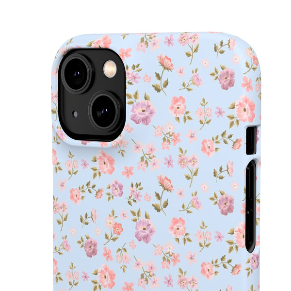 Loveshackfancy Shabby Chic Ditsy Floral Blue Phone Case