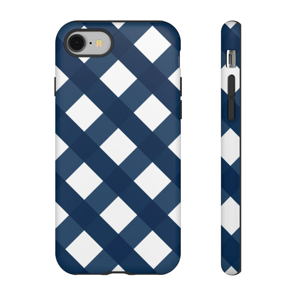 TOUGH Cases Pretty Printing X Beautycounter Limited Edition Case Gingham Plaid Navy