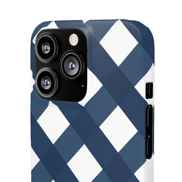 SLEEK Version Pretty Printing x Beautycounter Classic Navy Gingham Phone Case