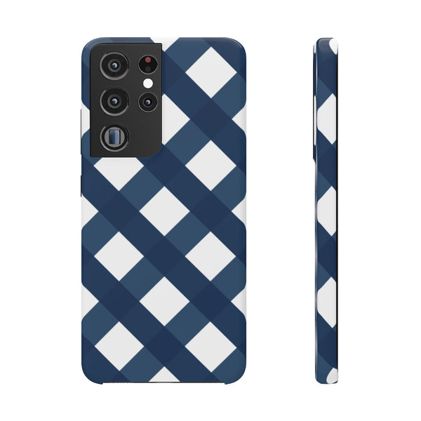 SLEEK Version Pretty Printing x Beautycounter Classic Navy Gingham Phone Case