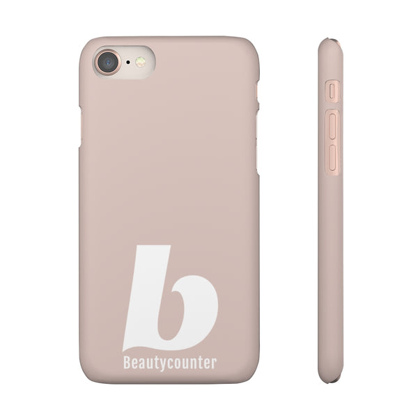 SLEEK Version Pretty Printing X Beautycounter Phone Case Blush`with White Logo