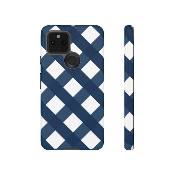 TOUGH Cases Pretty Printing X Beautycounter Limited Edition Case Gingham Plaid Navy