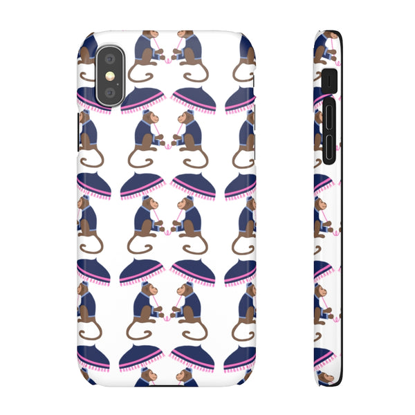 Monkey See Monkey Do Navy Phone Case