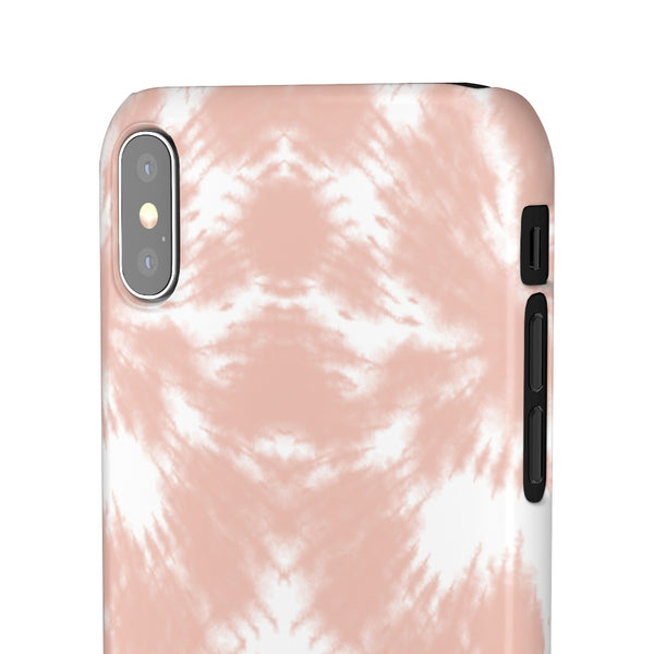 Tie Dye Shibori Blush + White Phone Case