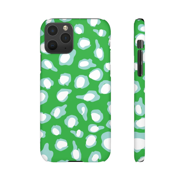 Chic Spots Green + Aqua Phone Case