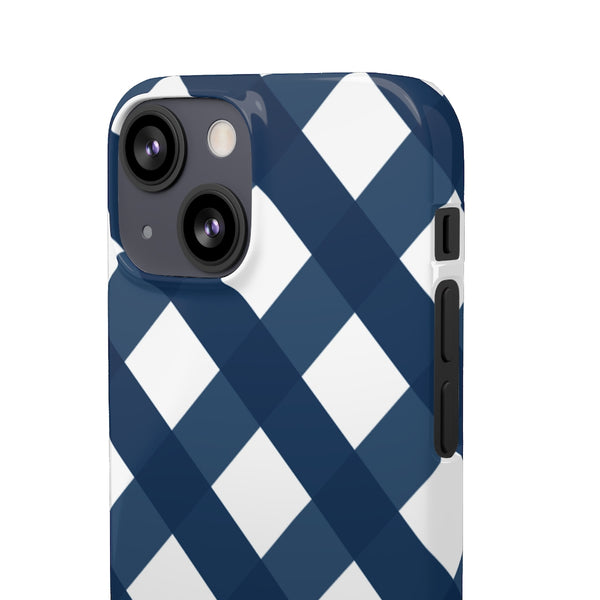 SLEEK Version Pretty Printing x Beautycounter Classic Navy Gingham Phone Case