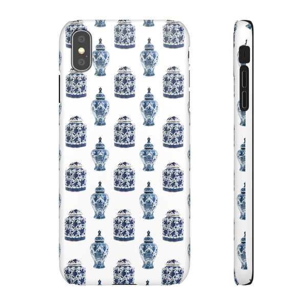 Chinoiserie Chic Blue and White Vase Preppy Phone Case