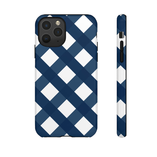TOUGH Cases Pretty Printing X Beautycounter Limited Edition Case Gingham Plaid Navy