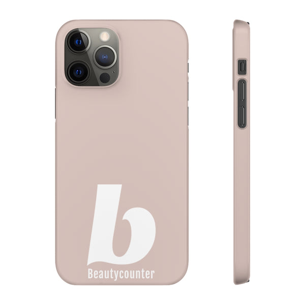 SLEEK Version Pretty Printing X Beautycounter Phone Case Blush`with White Logo