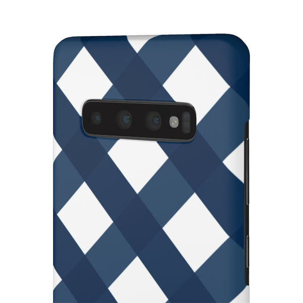 Ginghman Navy + White Blue Phone Case