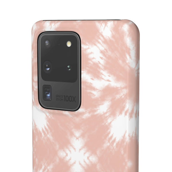 Tie Dye Shibori Blush + White Phone Case