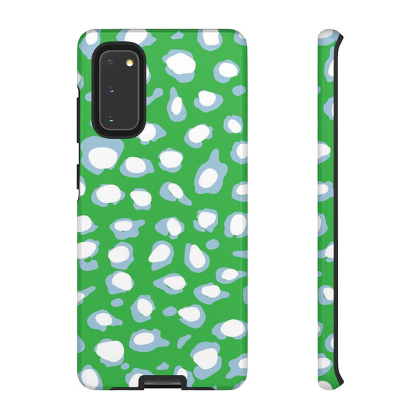 TOUGH Cases Pretty Printing X Beautycounter Limited Edition Case Preppy Leopard Spots Green