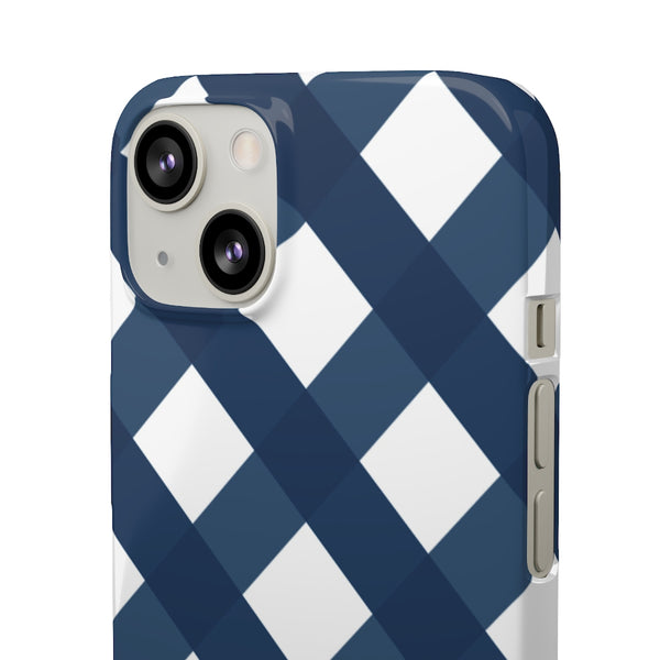 SLEEK Version Pretty Printing x Beautycounter Classic Navy Gingham Phone Case