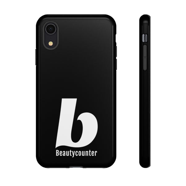 TOUGH Version Pretty Printing X Beautycounter Limited Edition Case Black with White logo