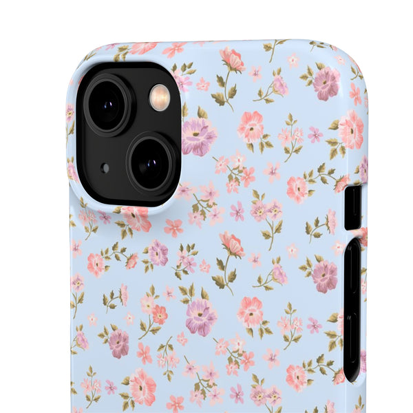 Loveshackfancy Shabby Chic Ditsy Floral Blue Phone Case