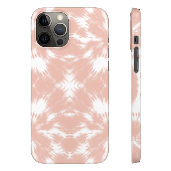 Tie Dye Shibori Blush + White Phone Case