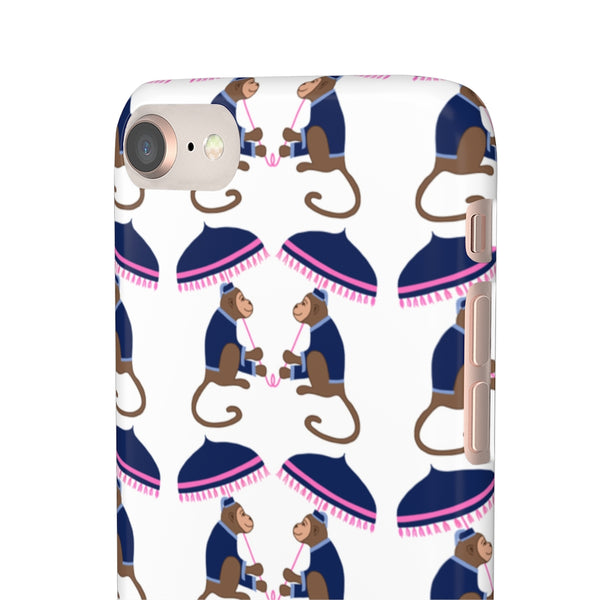 Monkey See Monkey Do Navy Phone Case