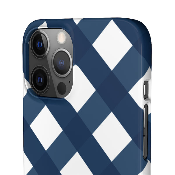 SLEEK Version Pretty Printing x Beautycounter Classic Navy Gingham Phone Case