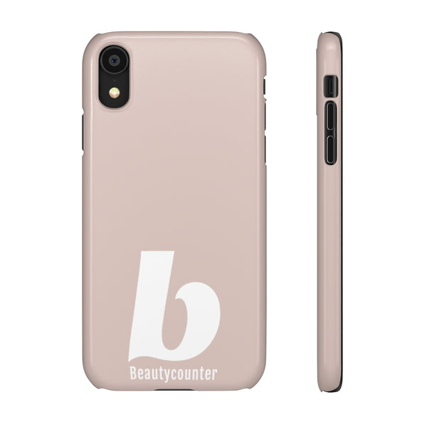 SLEEK Version Pretty Printing X Beautycounter Phone Case Blush`with White Logo