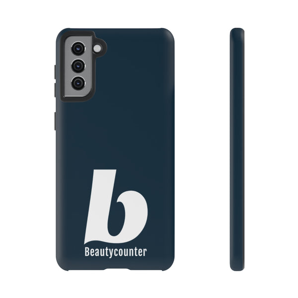 TOUGH Version Pretty Printing X Beautycounter Limited Edition Case Navy with White logo