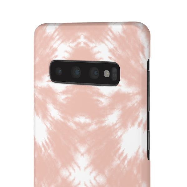 Tie Dye Shibori Blush + White Phone Case