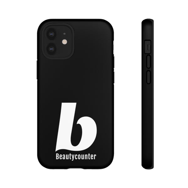 TOUGH Version Pretty Printing X Beautycounter Limited Edition Case Black with White logo