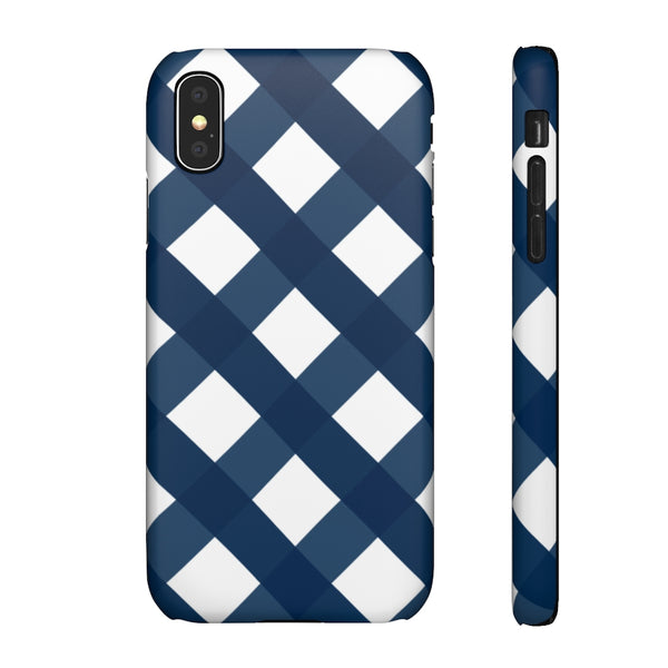 SLEEK Version Pretty Printing x Beautycounter Classic Navy Gingham Phone Case