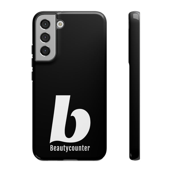 TOUGH Version Pretty Printing X Beautycounter Limited Edition Case Black with White logo