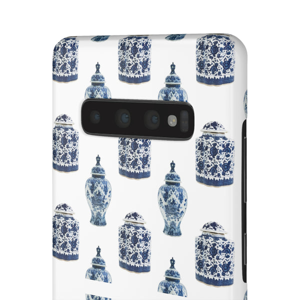 Chinoiserie Chic Blue and White Vase Preppy Phone Case