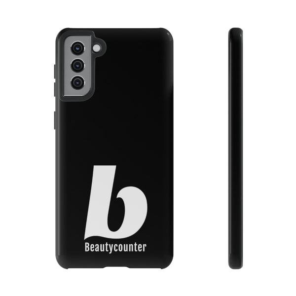 TOUGH Version Pretty Printing X Beautycounter Limited Edition Case Black with White logo