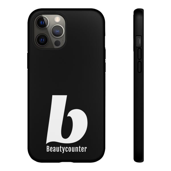 TOUGH Version Pretty Printing X Beautycounter Limited Edition Case Black with White logo