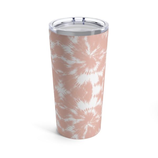 Blush Pink Shibori Ikat Tie Dye Tumbler Drink stays cool 20oz Loveshackfancy Inspired