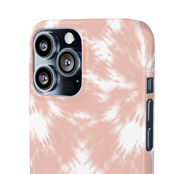 Tie Dye Shibori Blush + White Phone Case