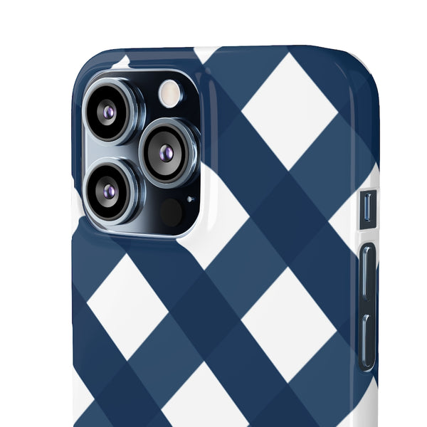 SLEEK Version Pretty Printing x Beautycounter Classic Navy Gingham Phone Case