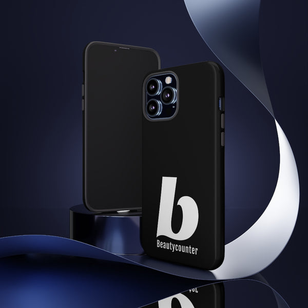 TOUGH Version Pretty Printing X Beautycounter Limited Edition Case Black with White logo