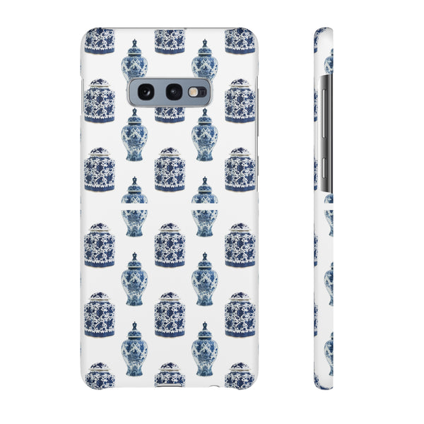 Chinoiserie Chic Blue and White Vase Preppy Phone Case