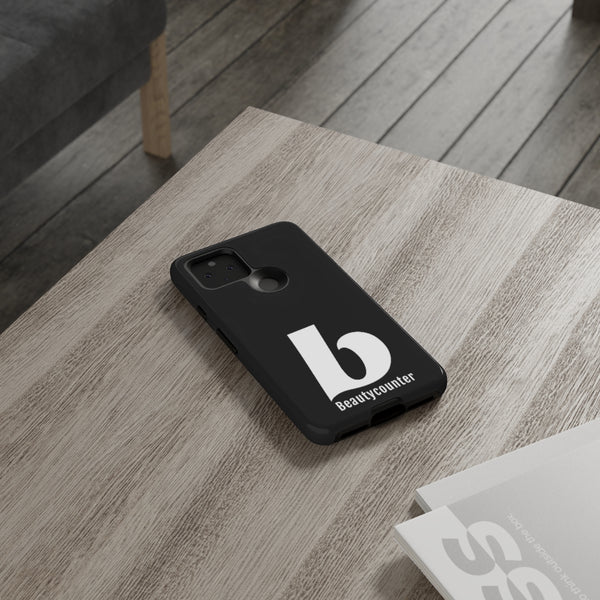 TOUGH Version Pretty Printing X Beautycounter Limited Edition Case Black with White logo
