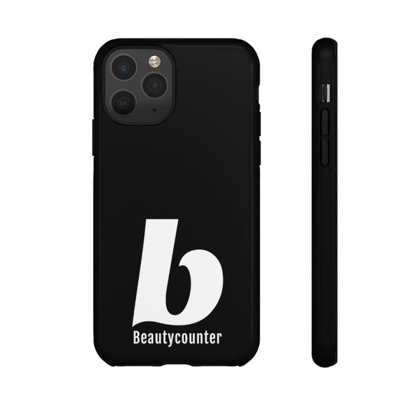 TOUGH Version Pretty Printing X Beautycounter Limited Edition Case Black with White logo