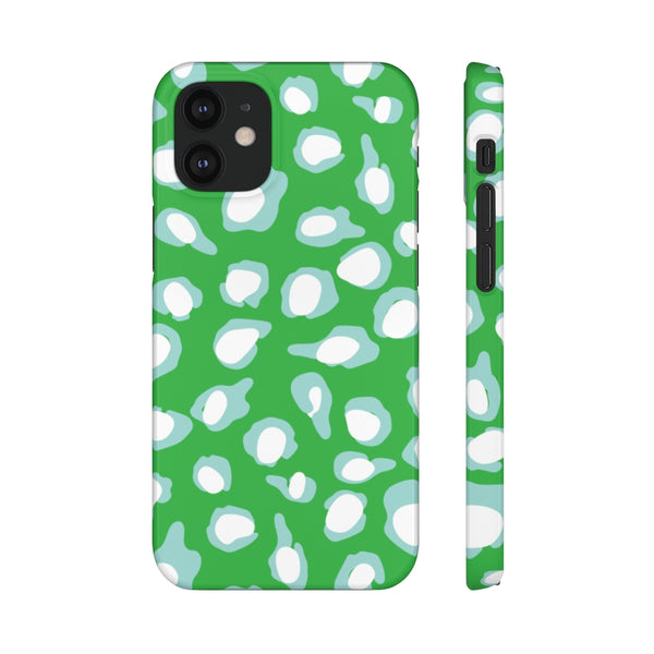 Chic Spots Green + Aqua Phone Case